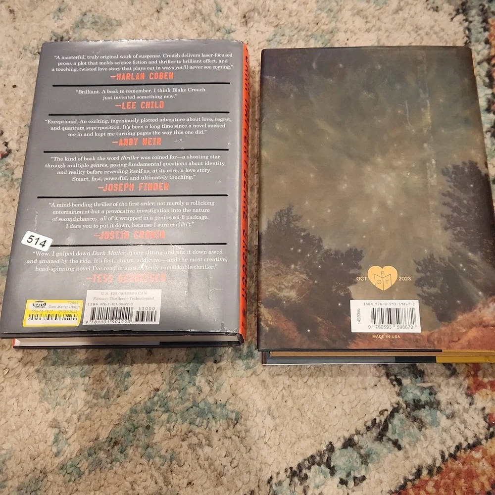 Hardback Book Bundle Botm Book Of The Month Unmaking Of June Farrow Dark Matter - Picture 5 of 6